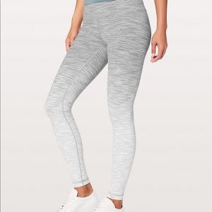 Lululemon Wunder Under HR Ombré Melange size 8